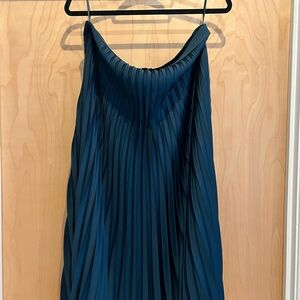 J.Crew Dark Green Pleated Skirt